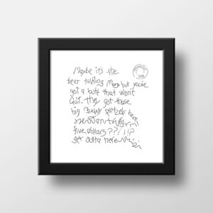 The Simpsons Maybe Its The Beer Talking Print Homer Love Letter Meme Poster Watercolor Illustration Print Wall Art Simpsons Art 21x21cm 1