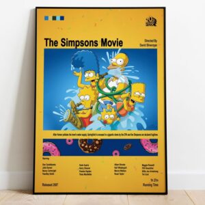 The Simpsons Movie Poster A5 unframed The simpsons movie The simpsons Music album covers 1