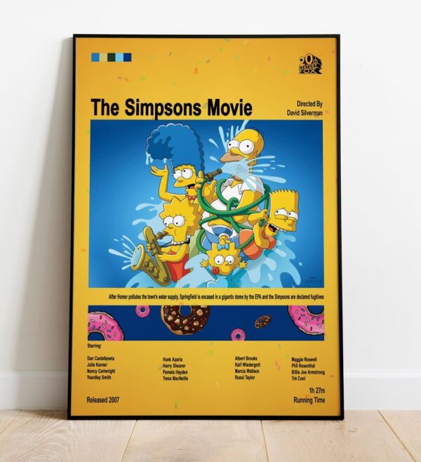The Simpsons Movie Poster A5 unframed The simpsons movie The simpsons Music album covers 1