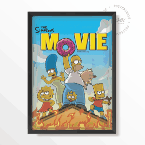 The Simpsons Movie A4 Without Frame 1