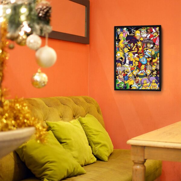 The Simpsons Poster Pop art Poster Cartoon Poster Art work Digital Pop Art Simpsons Art 4