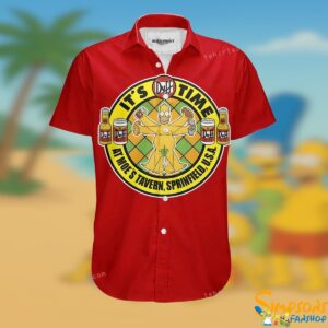 The Simpsons Red Hawaiian Shirt T shirts Low Price