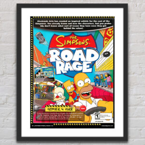 The Simpsons Road Rage PS2 XBOX Gamecube Glossy Promo Ad Poster Unframed G5959 1