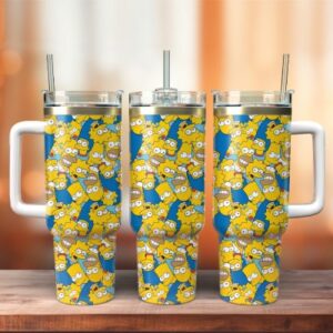 The Simpsons TV Series Custom Stanley Cup 40 oz 30 oz Tumbler With Handle