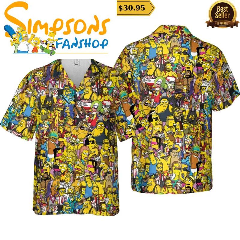 Stylish Custom Hawaiian Shirt for Tropical Vacations & Summer Vibes WWE Simpsons Hawaiian Shirt Oh my God you have put on so much!