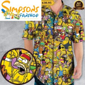 WWE Simpsons Hawaiian Shirt Natural and awesome